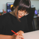 Woman writing
